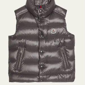 Moncler Metallic Gray Quilted Vest